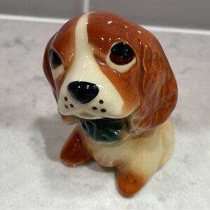 Vintage sad Puppy Dog Planter Shawnee beagle pottery